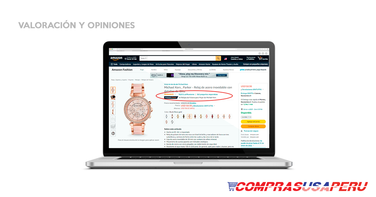 COMPRASUSAPERU COMPRAENAMAZON 1 4COMPRAAMAZON VALORACIONOPINION